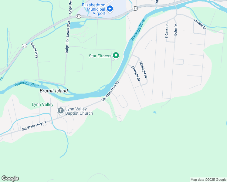 map of restaurants, bars, coffee shops, grocery stores, and more near 1446 Broad St in Elizabethton
