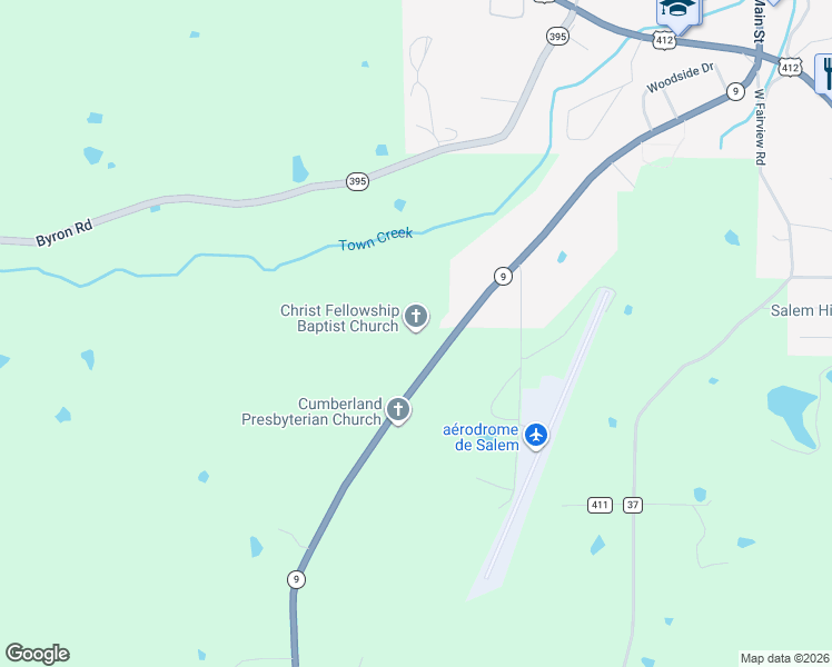 map of restaurants, bars, coffee shops, grocery stores, and more near 549 South Main Street in Salem