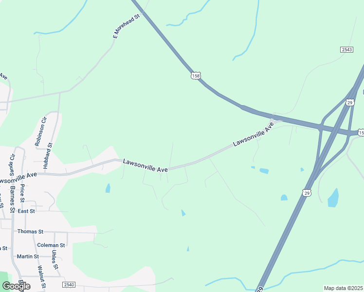 map of restaurants, bars, coffee shops, grocery stores, and more near 1008 Lawsonville Avenue in Reidsville