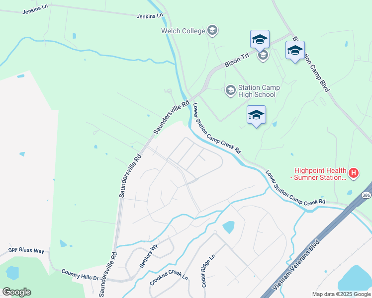 map of restaurants, bars, coffee shops, grocery stores, and more near 117 England Place in Hendersonville