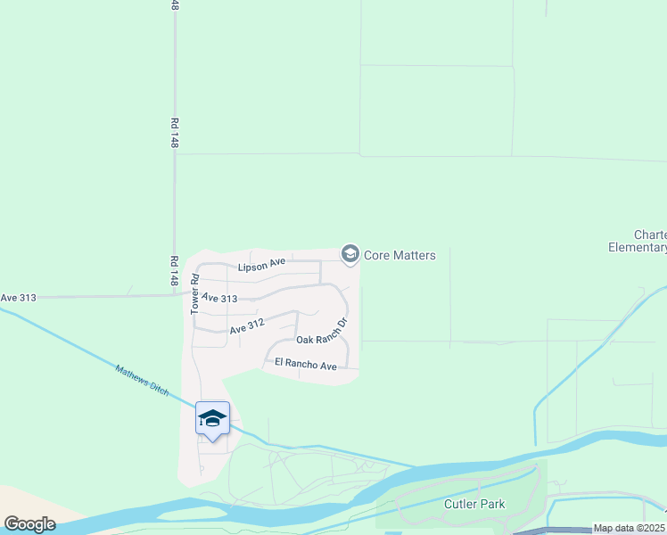 map of restaurants, bars, coffee shops, grocery stores, and more near 15151 Lipson Avenue in Visalia