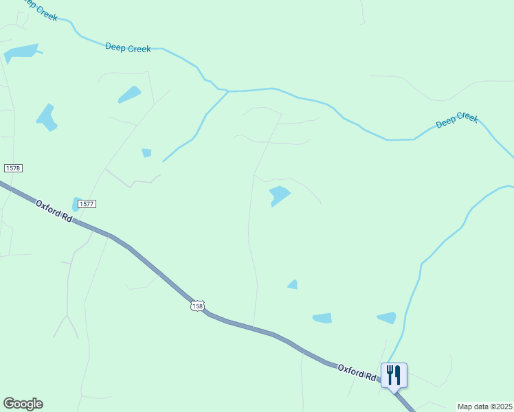 map of restaurants, bars, coffee shops, grocery stores, and more near 436 Ivey Day Road in Roxboro