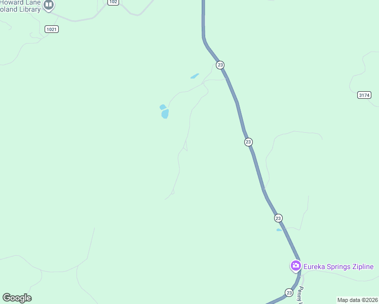 map of restaurants, bars, coffee shops, grocery stores, and more near 457 Cardinal Ridge Road in Eureka Springs