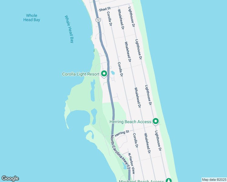 map of restaurants, bars, coffee shops, grocery stores, and more near 1017 Ocean Trail in Currituck County