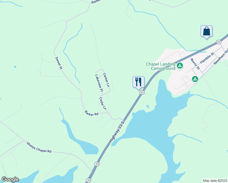 map of restaurants, bars, coffee shops, grocery stores, and more near 234 Cedar Lane in New Tazewell
