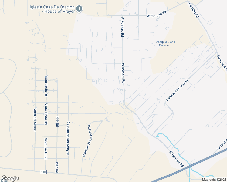 map of restaurants, bars, coffee shops, grocery stores, and more near 42 Calle Del Sol in Ranchos de Taos