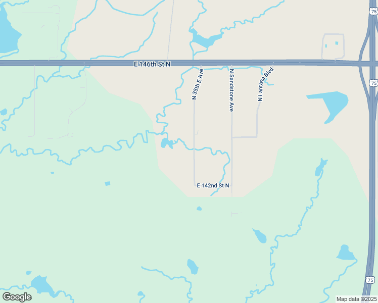 map of restaurants, bars, coffee shops, grocery stores, and more near 14302 North 35th East Avenue in Skiatook