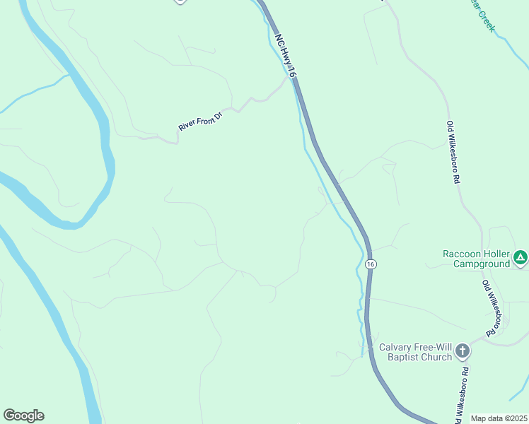 map of restaurants, bars, coffee shops, grocery stores, and more near 6168 North Carolina 16 in Jefferson