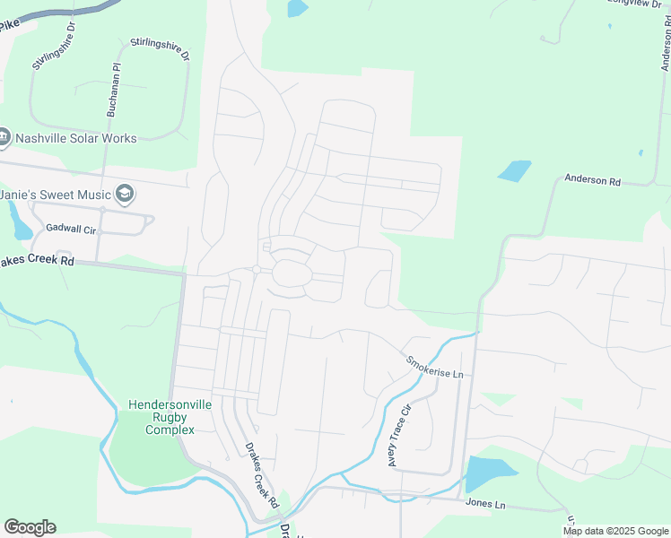 map of restaurants, bars, coffee shops, grocery stores, and more near 623 Penhurst Place in Hendersonville