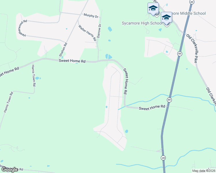 map of restaurants, bars, coffee shops, grocery stores, and more near 1145 Everwood Drive in Ashland City