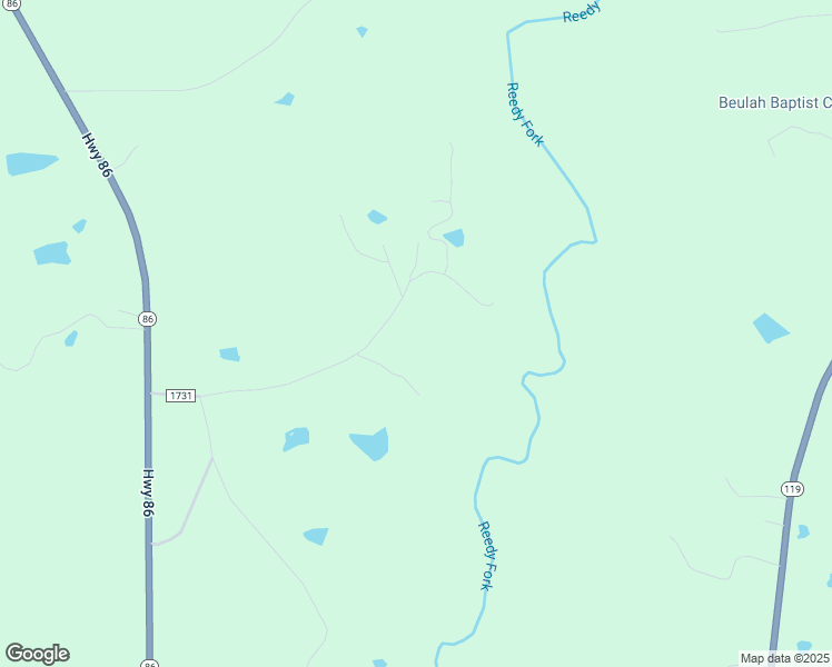 map of restaurants, bars, coffee shops, grocery stores, and more near 584 Willie McCain Road in Yanceyville