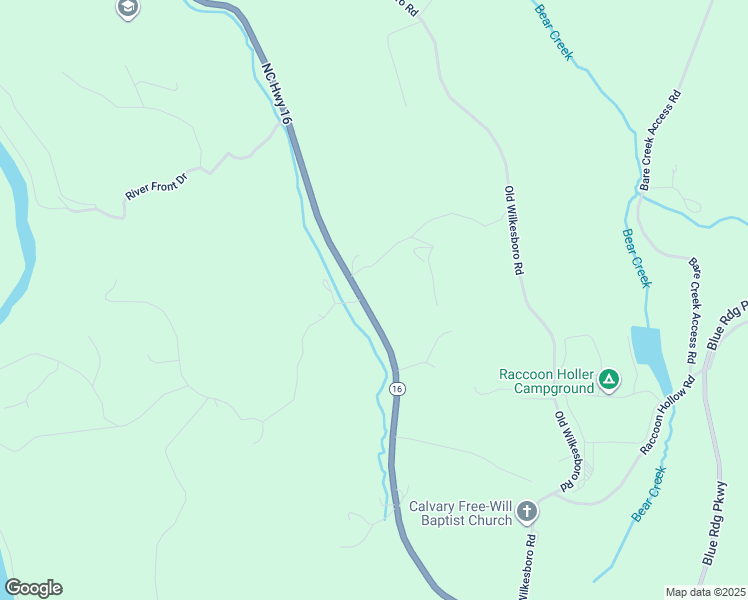map of restaurants, bars, coffee shops, grocery stores, and more near 6193 North Carolina 16 in Jefferson