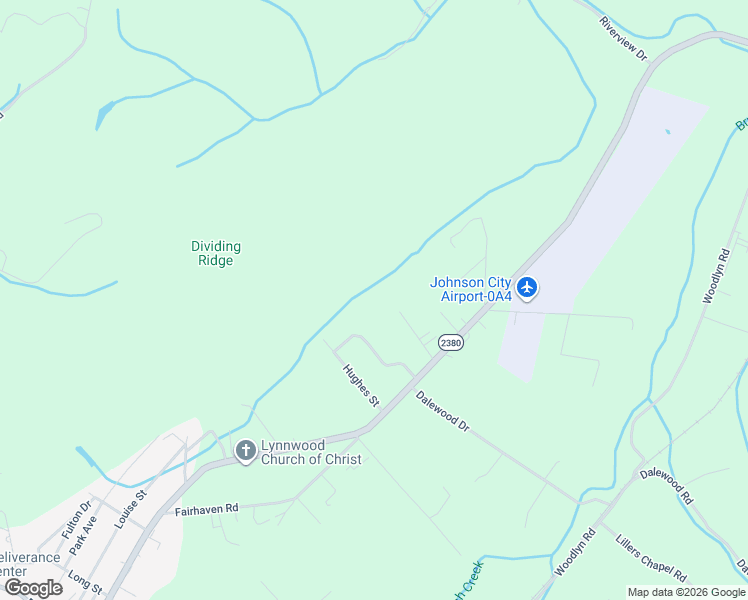 map of restaurants, bars, coffee shops, grocery stores, and more near 2898 Watauga Road in Johnson City