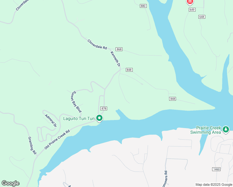 map of restaurants, bars, coffee shops, grocery stores, and more near 9909 South View Drive in Little Flock