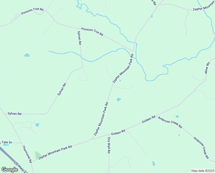 map of restaurants, bars, coffee shops, grocery stores, and more near 2394 Zephyr Mountain Park Road in Thurmond