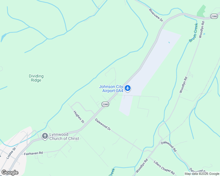 map of restaurants, bars, coffee shops, grocery stores, and more near 2928 Watauga Road in Johnson City