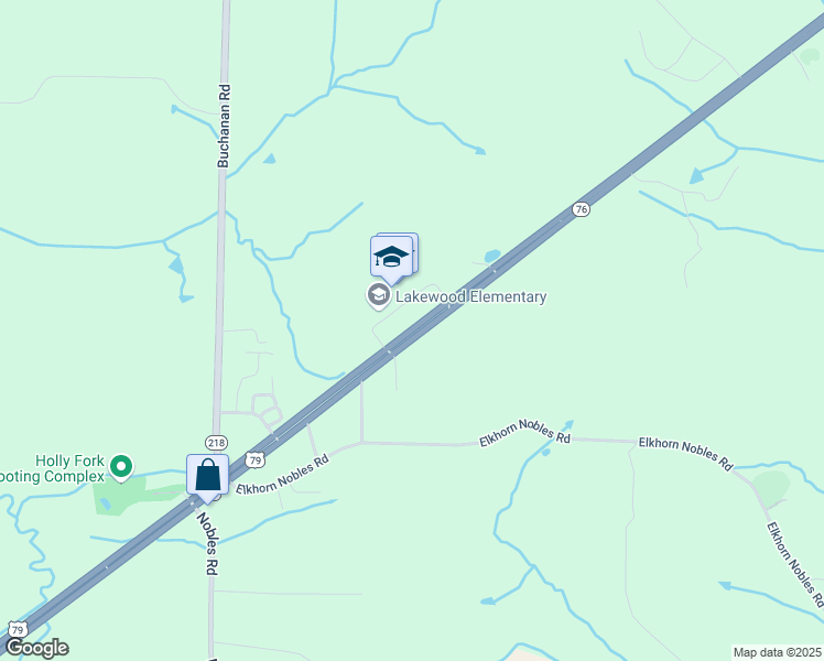 map of restaurants, bars, coffee shops, grocery stores, and more near 6745 U.S. 79 in Buchanan