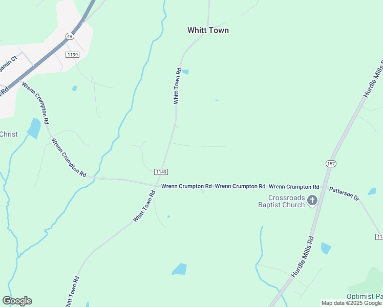 map of restaurants, bars, coffee shops, grocery stores, and more near 97 Annie Bell Lane in Roxboro