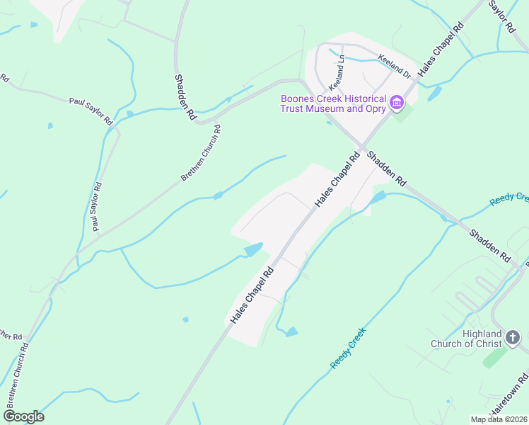 map of restaurants, bars, coffee shops, grocery stores, and more near 1182 Little Shadden Way in Johnson City