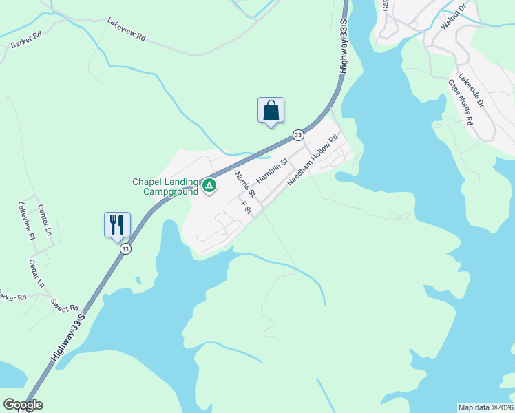 map of restaurants, bars, coffee shops, grocery stores, and more near 190 Norris St in New Tazewell