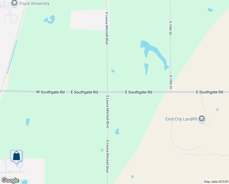 map of restaurants, bars, coffee shops, grocery stores, and more near 3214 Leona Mitchell Boulevard in Enid
