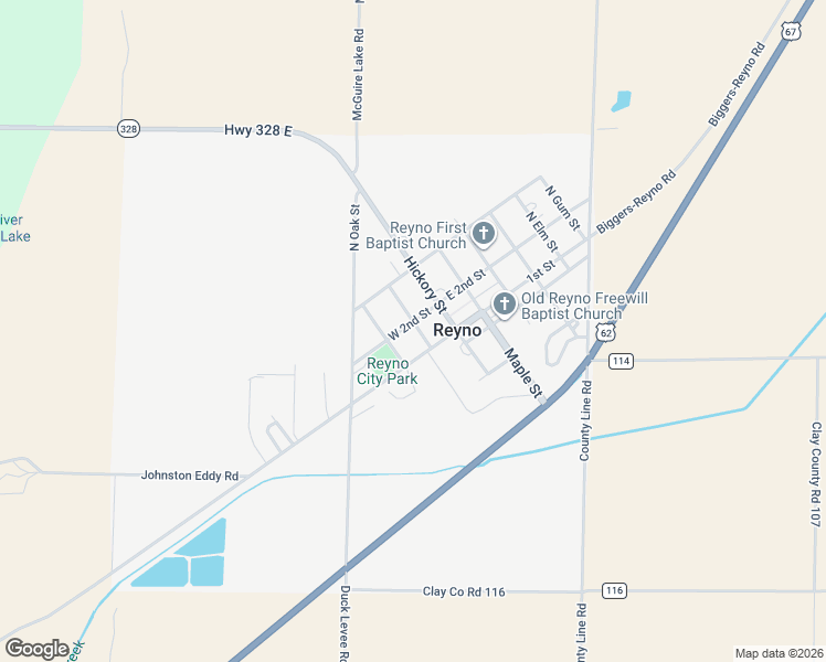map of restaurants, bars, coffee shops, grocery stores, and more near 6616 Biggers-Reyno Road in Biggers