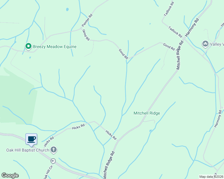 map of restaurants, bars, coffee shops, grocery stores, and more near 140 Hicks Road in Jonesborough