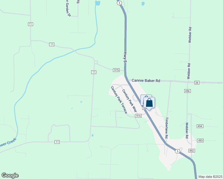 map of restaurants, bars, coffee shops, grocery stores, and more near 312 Century Park Terrace in Mountain Home