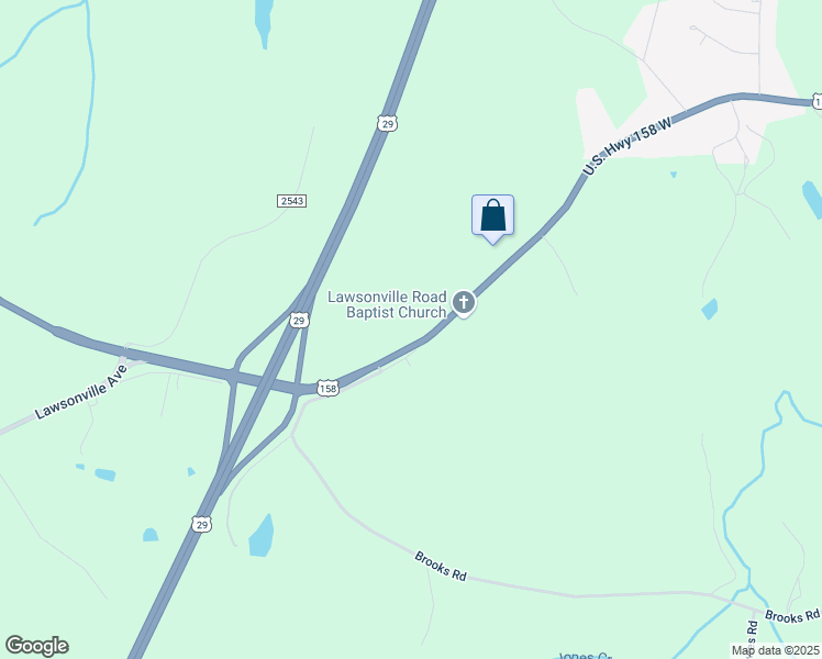 map of restaurants, bars, coffee shops, grocery stores, and more near 3743 U.S. Highway 158 West in Reidsville