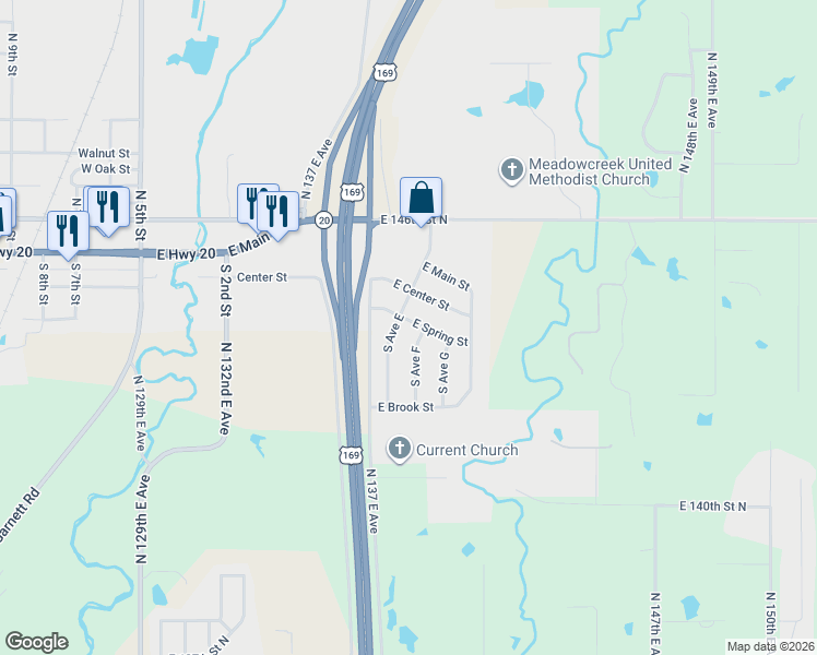 map of restaurants, bars, coffee shops, grocery stores, and more near 327 South Avenue East in Collinsville