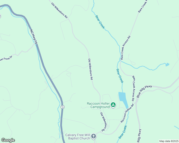 map of restaurants, bars, coffee shops, grocery stores, and more near 2270 Old Wilkesboro Road in Jefferson