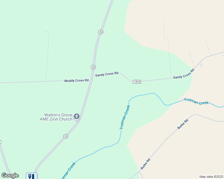 map of restaurants, bars, coffee shops, grocery stores, and more near 1136 North Carolina 32 in Hobbsville