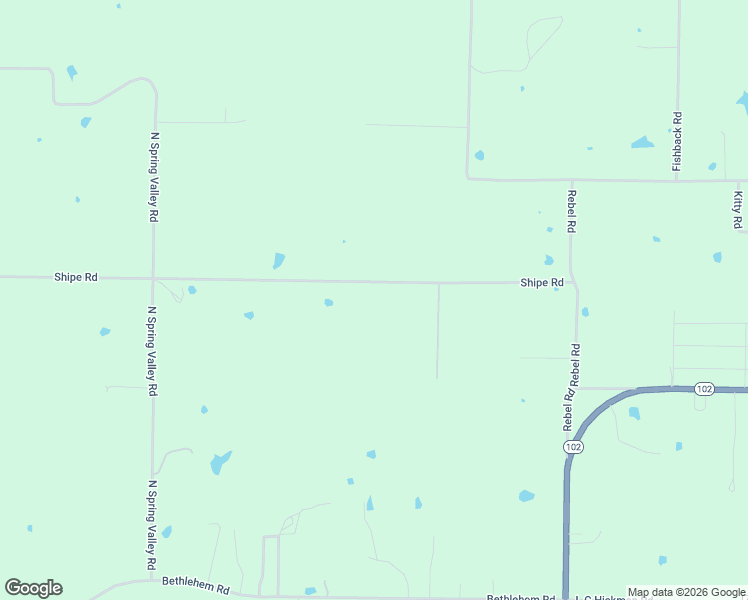 map of restaurants, bars, coffee shops, grocery stores, and more near 14543 Shipe Road in Gravette