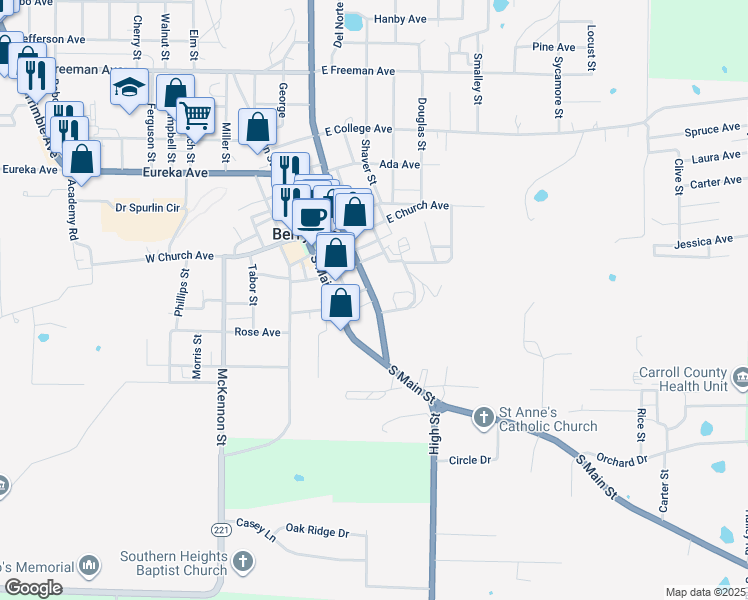 South Springfield Street, Berryville AR Walk Score