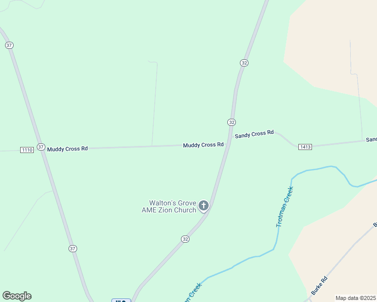 map of restaurants, bars, coffee shops, grocery stores, and more near 34 Muddy Cross Road in Hobbsville