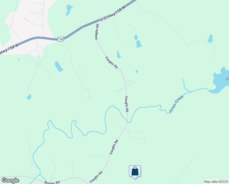 map of restaurants, bars, coffee shops, grocery stores, and more near 414 Vaughn Road in Reidsville