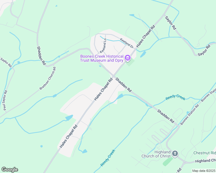 map of restaurants, bars, coffee shops, grocery stores, and more near 676 Hales Chapel Road in Jonesborough