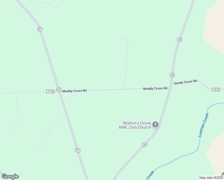 map of restaurants, bars, coffee shops, grocery stores, and more near Muddy Cross Road in Gates County