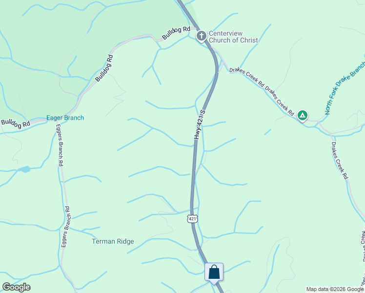 map of restaurants, bars, coffee shops, grocery stores, and more near 9970 U.S. 421 in Trade