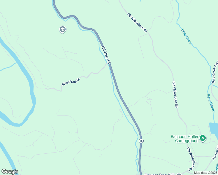 map of restaurants, bars, coffee shops, grocery stores, and more near 5924 North Carolina 16 in Jefferson
