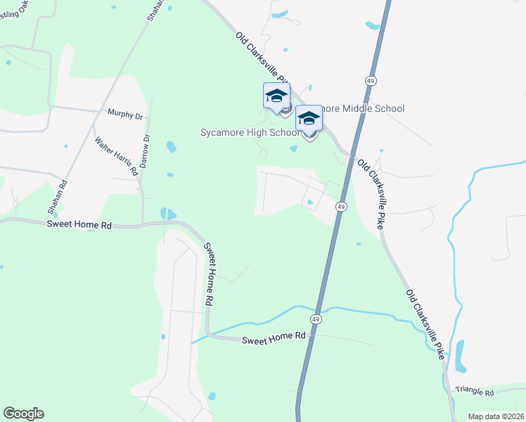 map of restaurants, bars, coffee shops, grocery stores, and more near 628 Spangler Lane in Ashland City