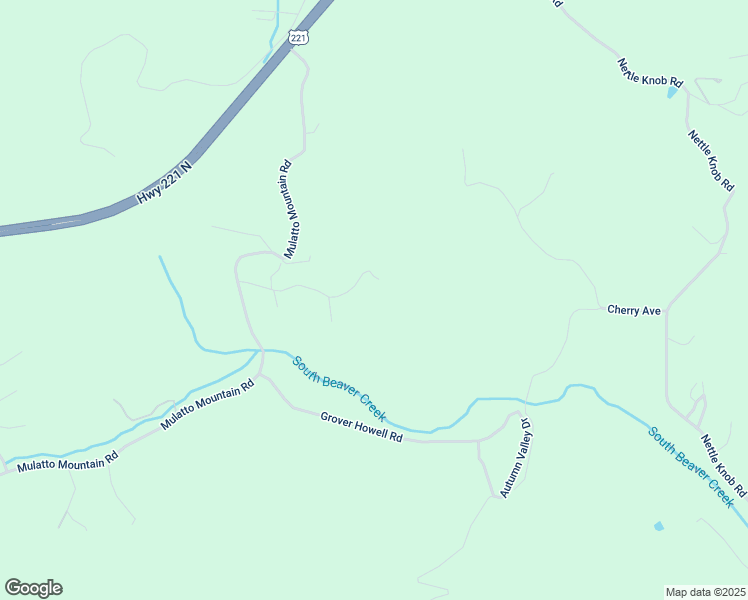 map of restaurants, bars, coffee shops, grocery stores, and more near Springtime Lane in Ashe County