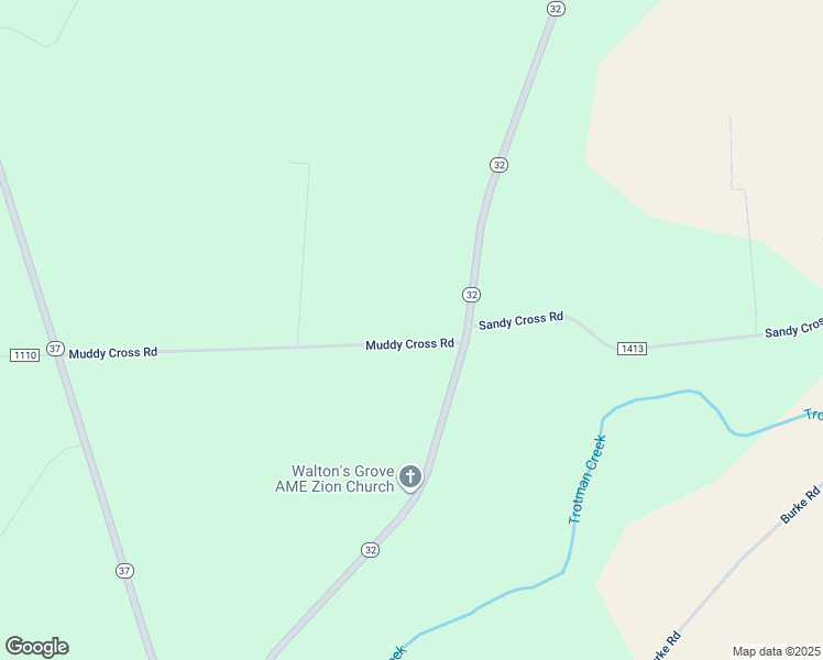 map of restaurants, bars, coffee shops, grocery stores, and more near 21 Muddy Cross Road in Hobbsville