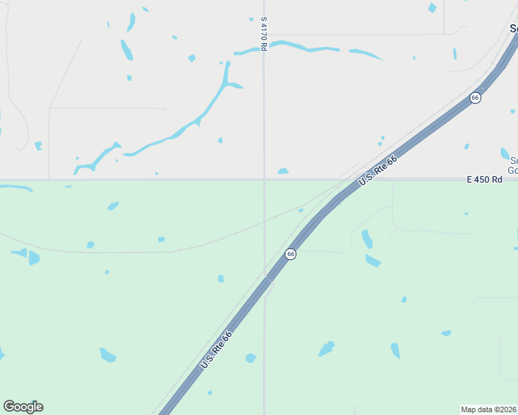 map of restaurants, bars, coffee shops, grocery stores, and more near 4805 South Red Oak Drive in Claremore
