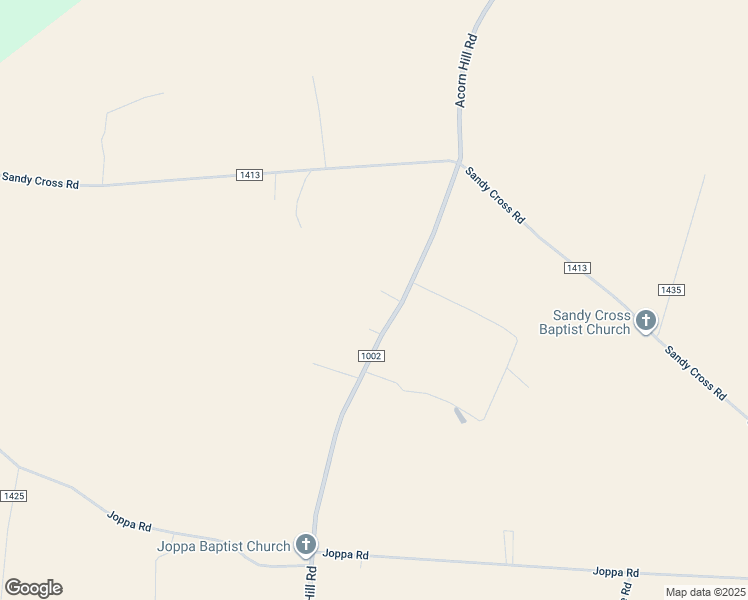 map of restaurants, bars, coffee shops, grocery stores, and more near 1002 Acorn Hill Road in Hobbsville