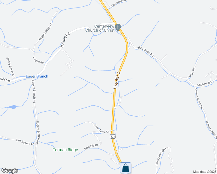 map of restaurants, bars, coffee shops, grocery stores, and more near 9830 Highway 421 South in Trade