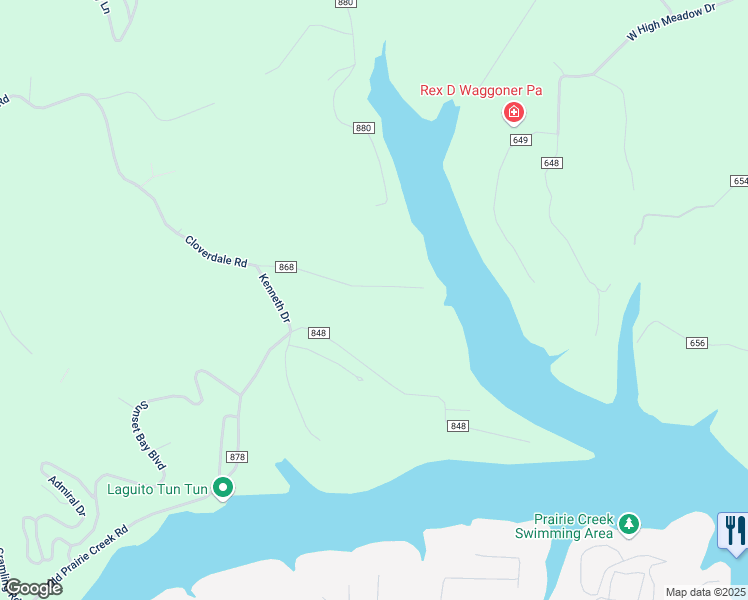 map of restaurants, bars, coffee shops, grocery stores, and more near 14269 Cloverdale Road in Rogers
