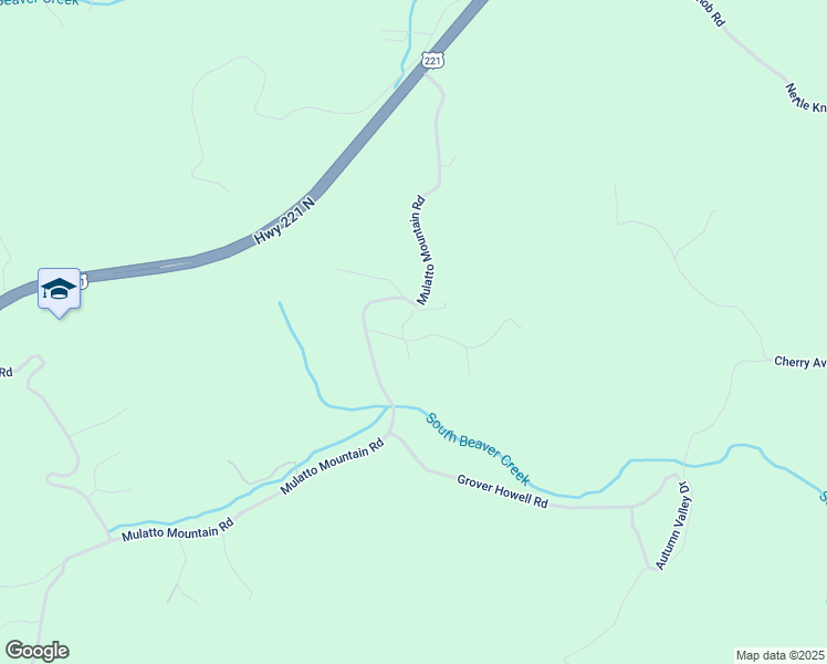 map of restaurants, bars, coffee shops, grocery stores, and more near 120 Sunshine Lane in West Jefferson