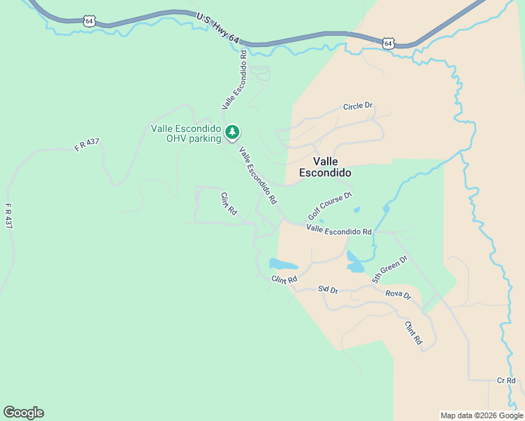 map of restaurants, bars, coffee shops, grocery stores, and more near 18 Mill Road in Taos