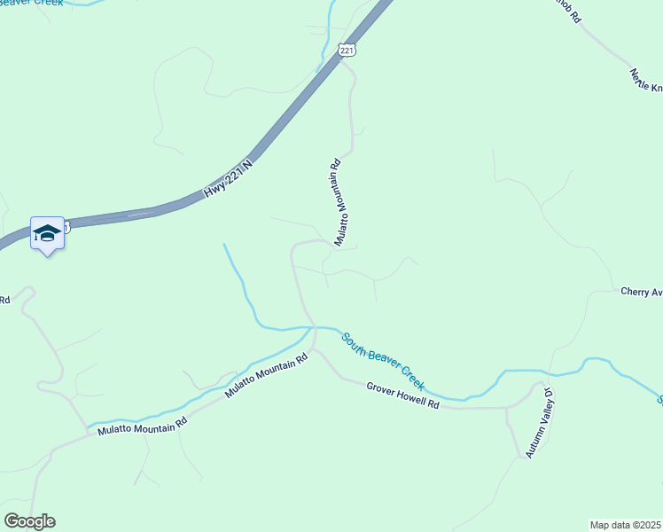 map of restaurants, bars, coffee shops, grocery stores, and more near 120 Sunshine Lane in West Jefferson